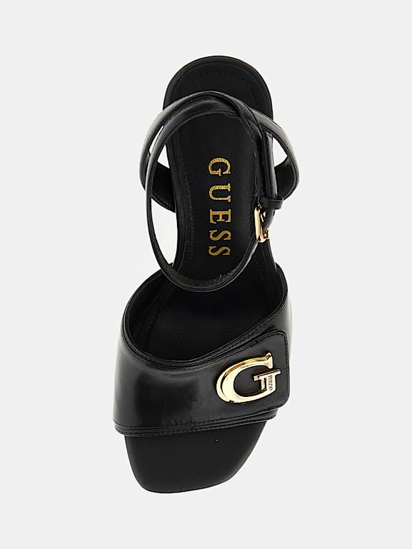 GUESS Kernara genuine leather sandals Women