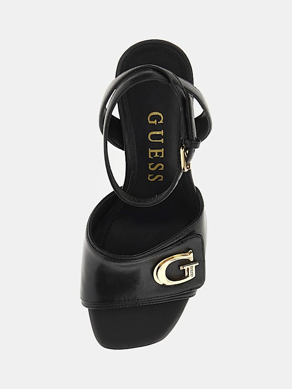 Black guess sandals top