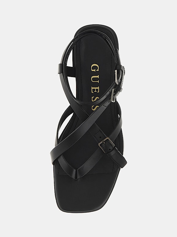GUESS Tamper genuine leather sandals Women
