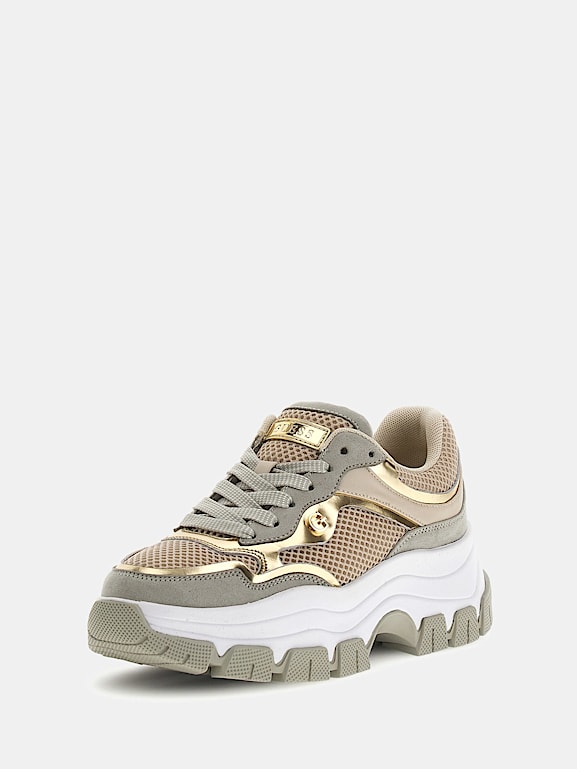 GUESS Brecky laminated insert running shoes Women