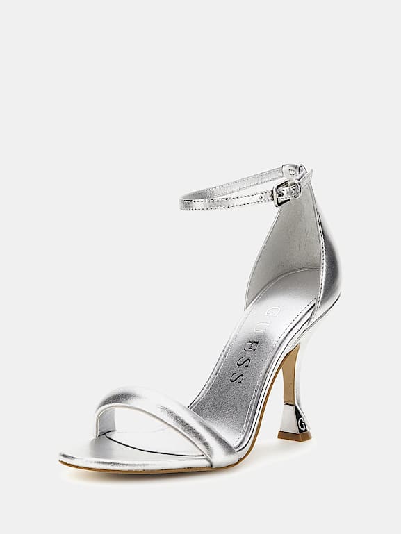 Guess silver sandals store