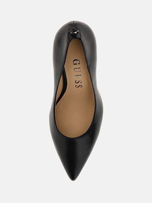 GUESS Sabalia genuine leather court shoes