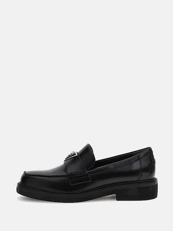 GUESS Shatha genuine leather loafers Women