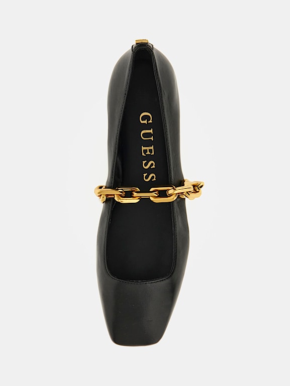 GUESS Ballerine Levy cuir veritable Femme