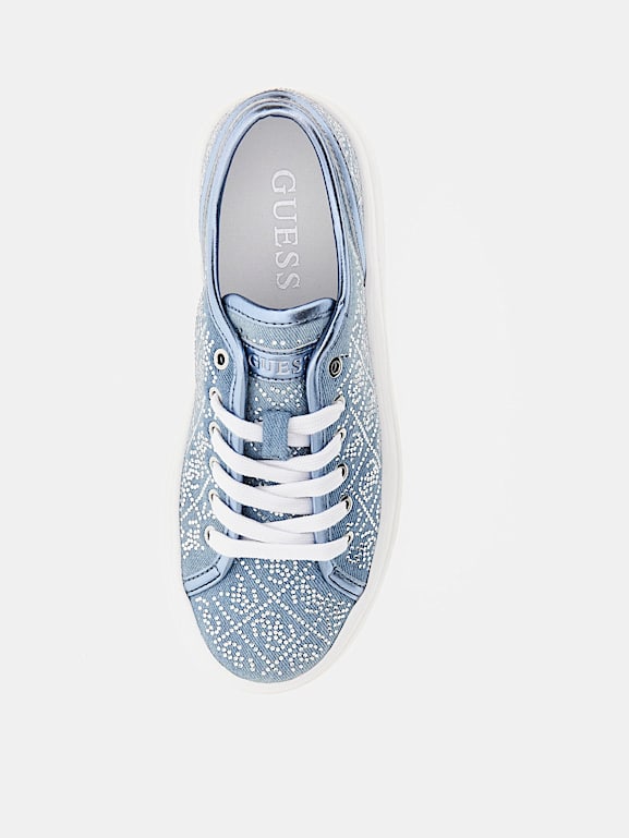 Guess sneakers blue deals