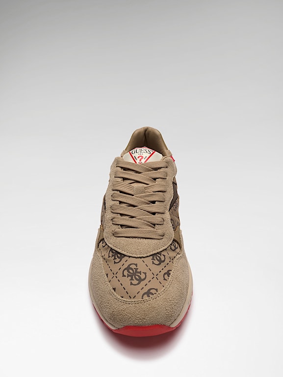 Zapatilla Hayes Con Logotipo Y Plataforma En MARRÓN - Promoción