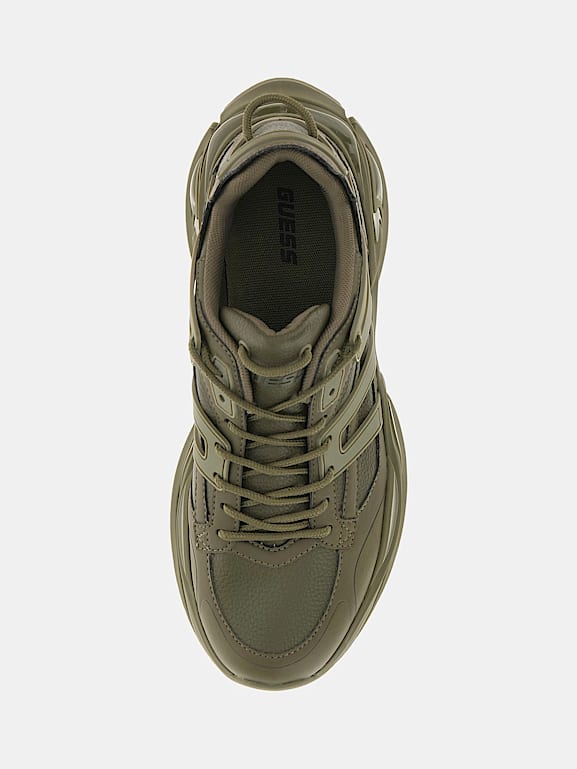 GUESS Belluno faux leather running shoes Men