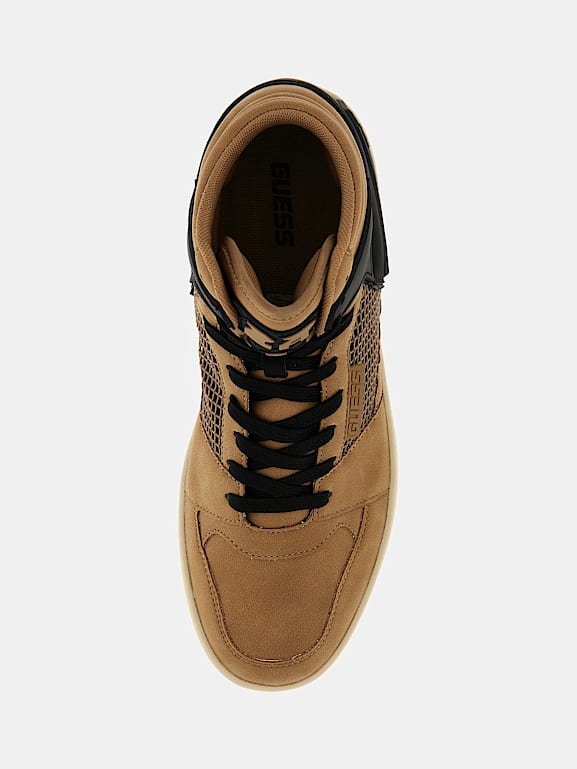 GUESS Sava suede look high top sneakers Men