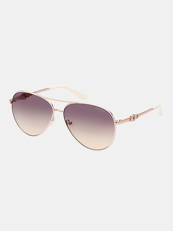 Nuevas gafas de sol Guess GU7715 con joyas para mujer aviador