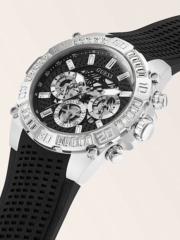 Guess men's clearance crystal watch