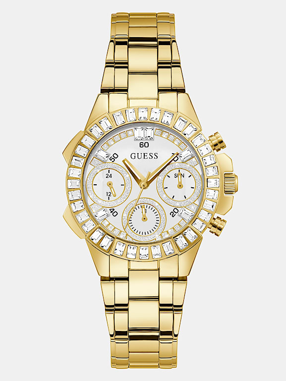 GUESS Crystal multi function watch Women