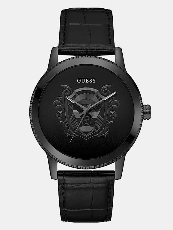 GUESS Montre analogique cuir v ritable