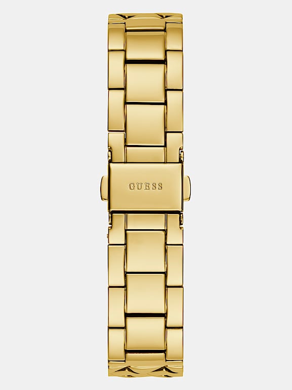 GUESS Analogue watch with crystal appliqu