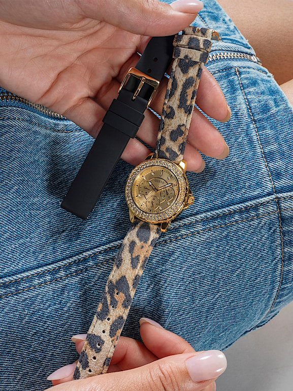 Bracelet De Montre Femme Rouge Plat Imitation Alligator