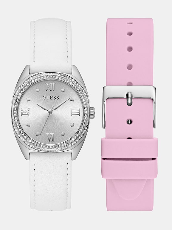 Guess watch interchangeable leather strap hot sale