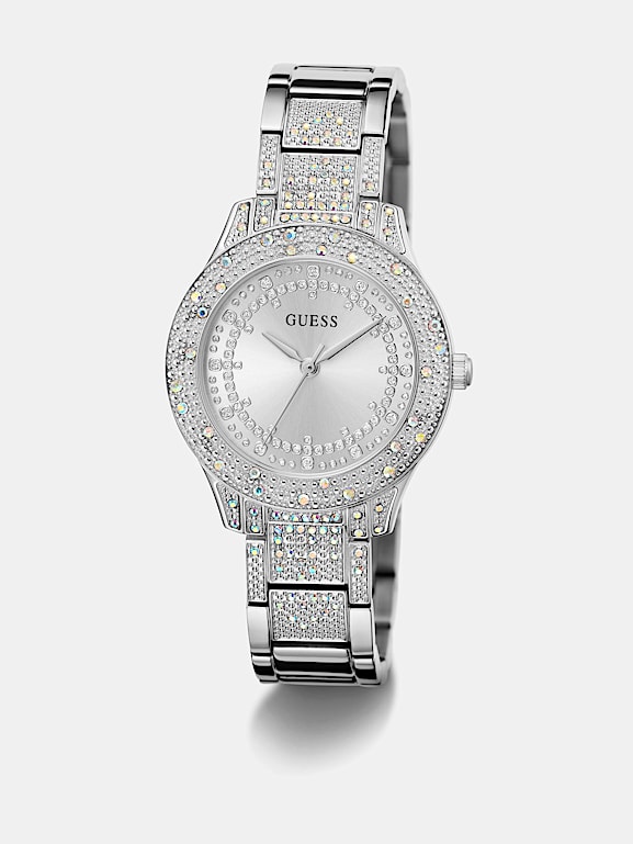 GUESS Analoog horloge met kristallen details Dames
