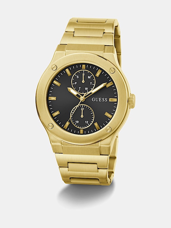 GUESS Multifunktionsarmbanduhr Edelstahl Herren