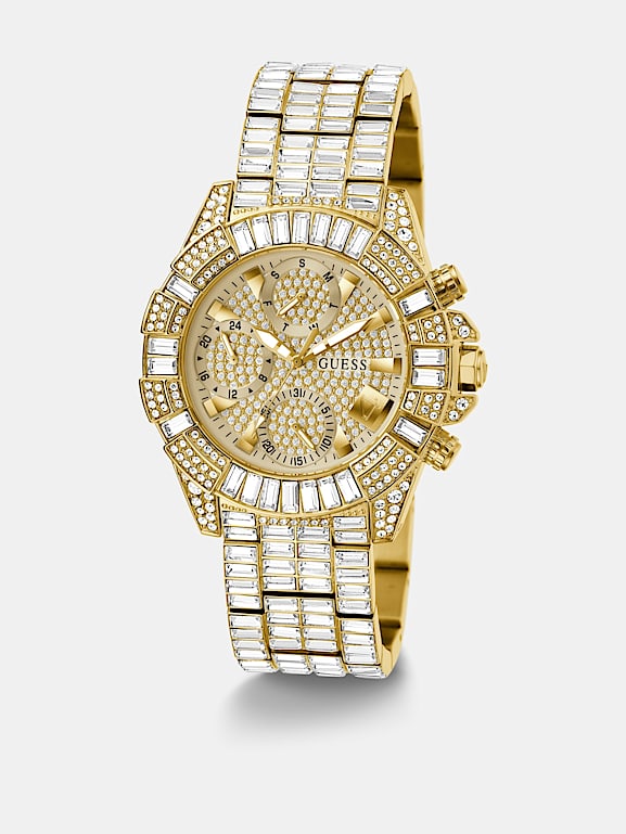GUESS Crystal multi function watch Women
