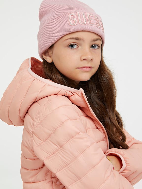 Pink guess jacket sales