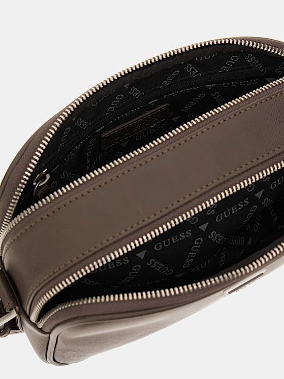 GUESS Mini Umhangetasche Certosa Eco in Saffian Optik Herren