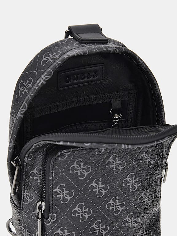 Black guess mini backpack hot sale