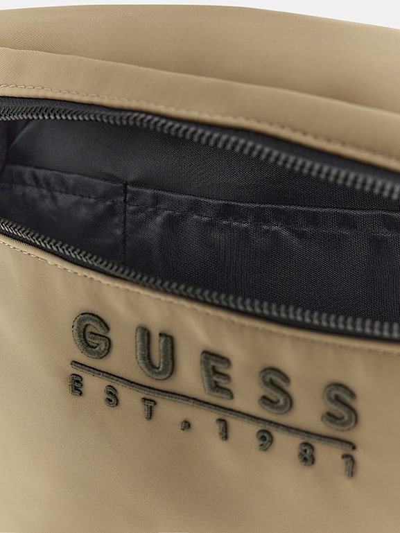 GUESS Rinonera Nola con inscripcion logo Hombre