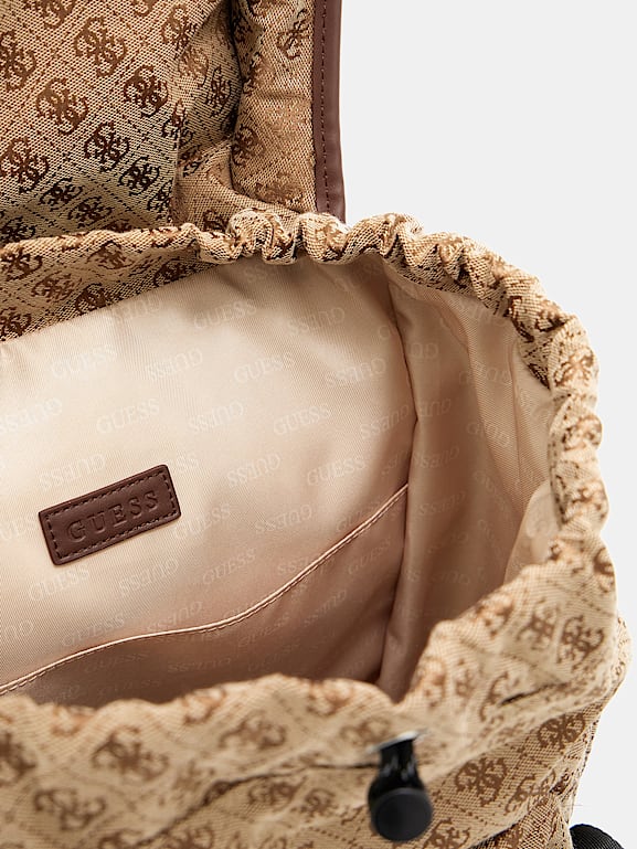 Guess backpack beige on sale