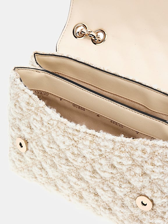 GUESS Sac a bandouliere Giully tweed Femme