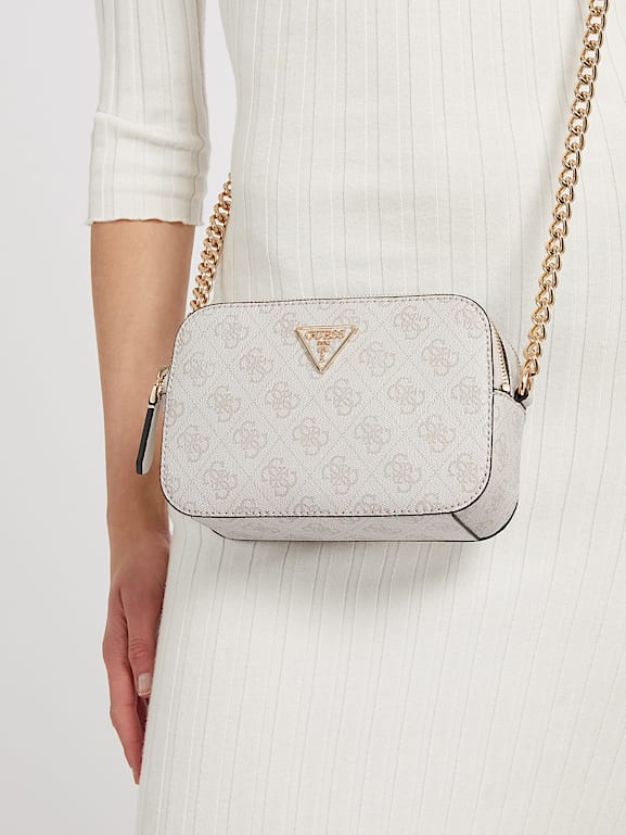 Borsa bianca tracolla guess shop
