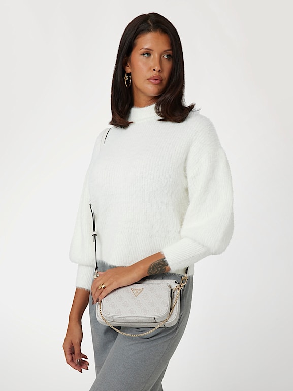 GUESS® Mini torebka crossbody z logo 4g model Noelle Kobieta