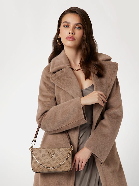 Guess Noelle – Sac Bandoulière Femme Avec Sangle Chaîne, Taille Unique