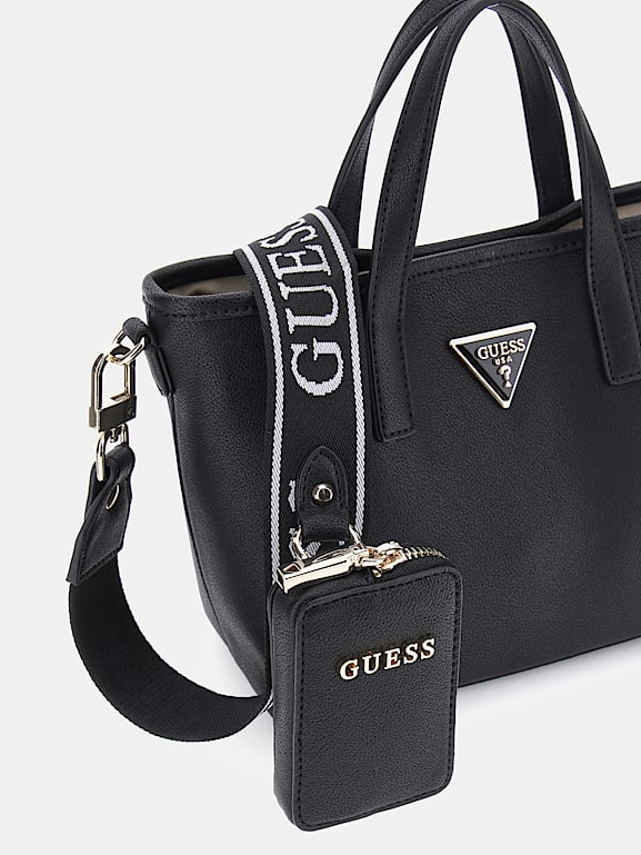 Bolso para móvil Guess Latona negro para mujer