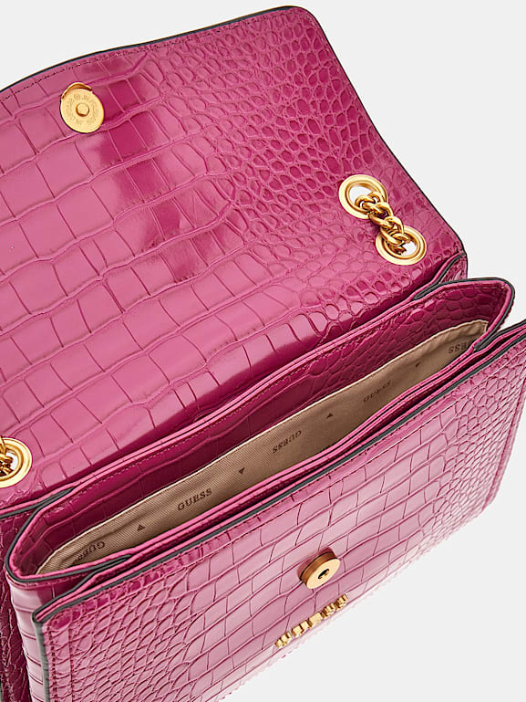 GUESS Sac bandouli re G James effet croco