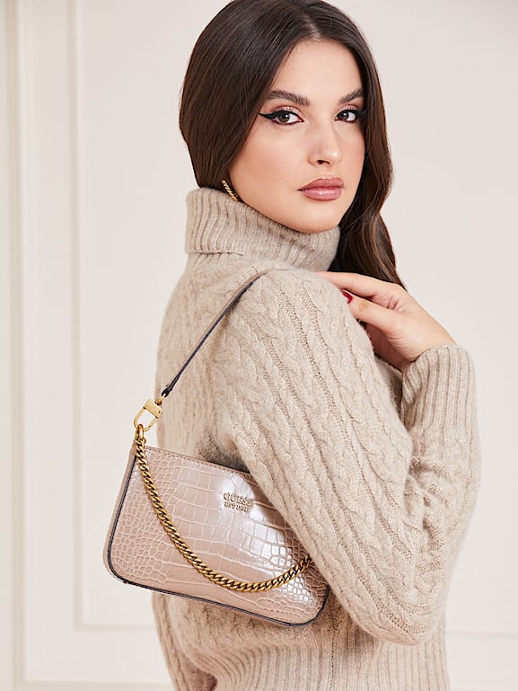 Guess katey croc print mini handbag clearance