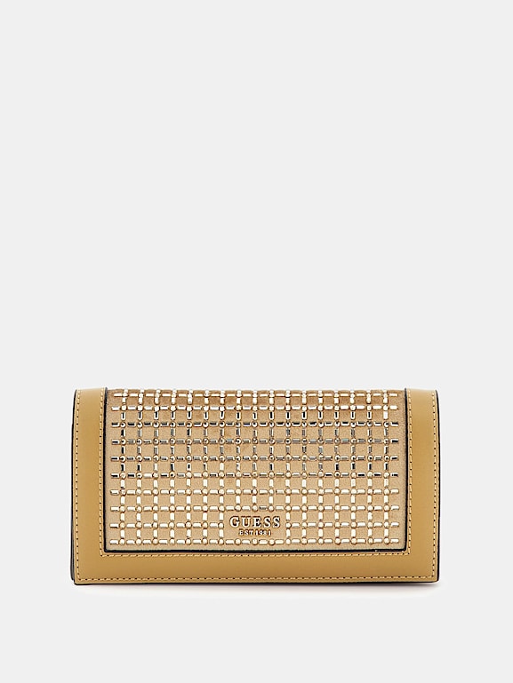 Guess online gold clutch