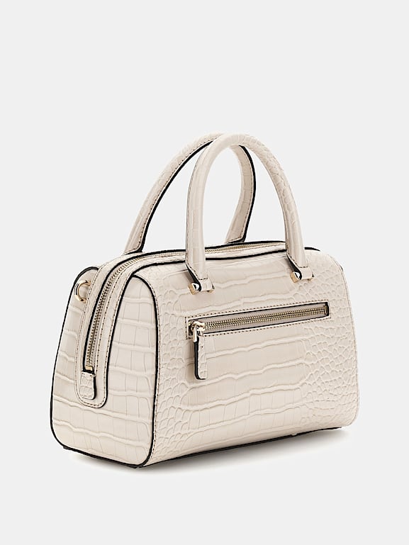 White croc print best sale bag