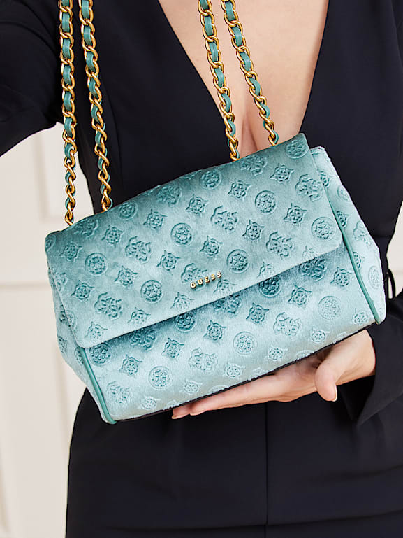 Guess velvet bag shop