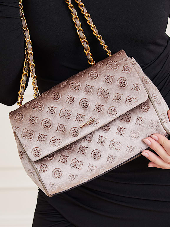 Guess velvet bag hotsell