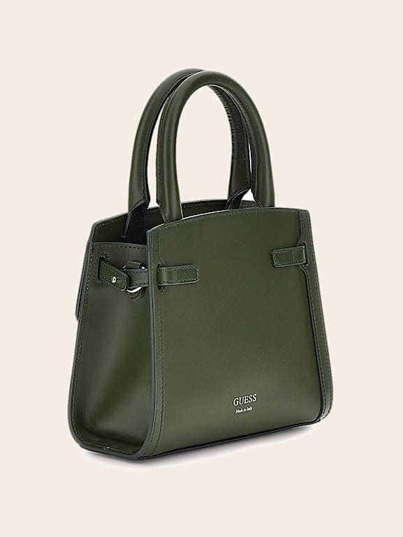 Cristina genuine leather mini handbag Women GUESS Past Collections
