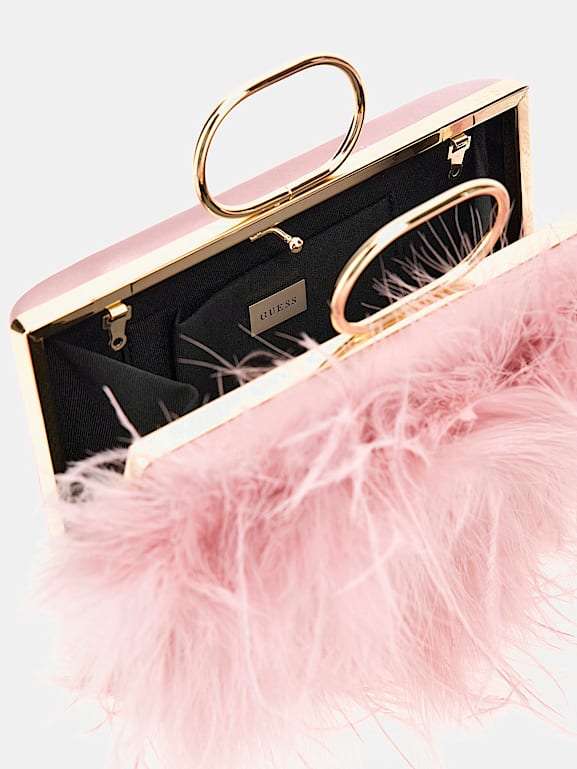 GUESS Clutch Dalida Federn