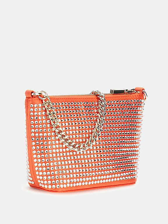 GUESS® Mini-Schultertasche Gilded Glamour mit Strass 