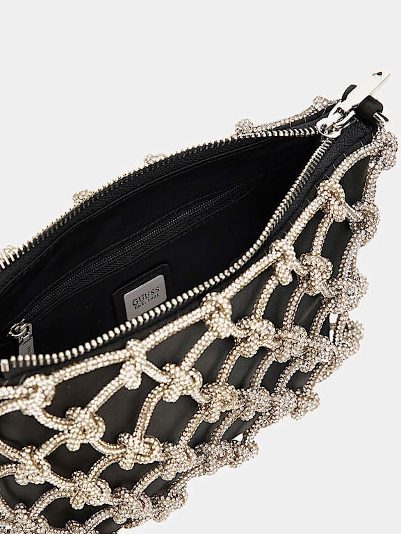 GUESS Mini Schultertasche Zalina Strass Damen