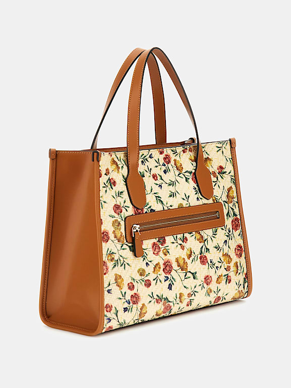 GUESS Borsa a mano Silvana stampa floreale Donna