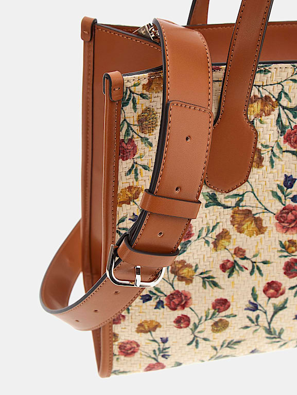 GUESS Henkeltasche Silvana Blumenprint Damen
