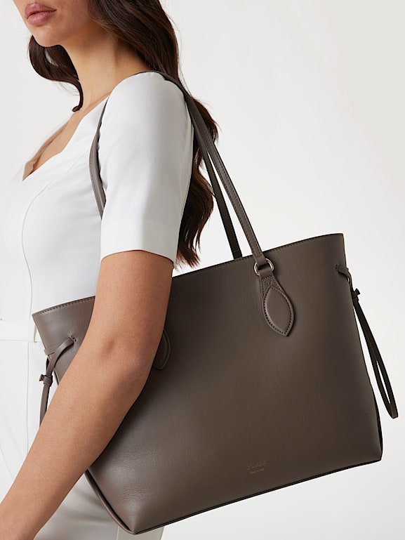 GUESS Echtleder Schultertasche Florence