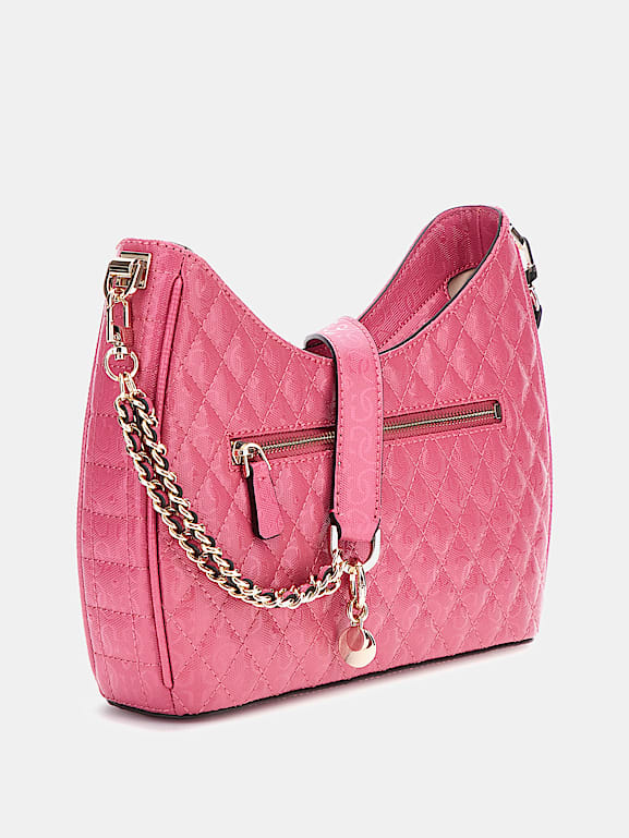GUESS Yarmilla all over logo shoulder bag Women