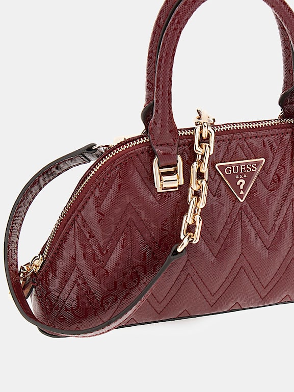 Burgundy guess handbag new arrivals