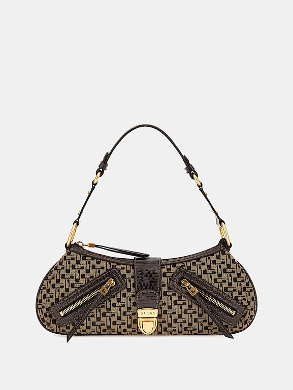 GUESS Belle vintage denim shoulder bag