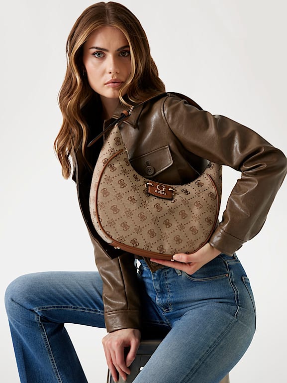 GUESS® Neda 4G Peony Logo Hobo Women
