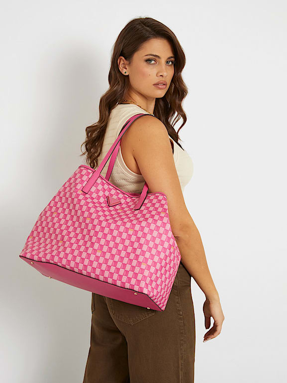 GUESS® Vikky geometric maxi shopper